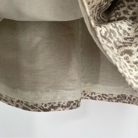 Free People Printed Fake Out Leopard Print Faux Wrap Mini Skirt - Picture 7 of 13